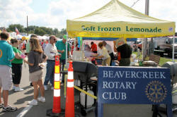 Popcorn Featival Rotary Booth and Workers