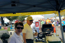 Popcorn Featival Rotary Booth and Workers