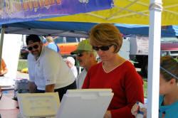 Popcorn Featival Rotary Booth and Workers